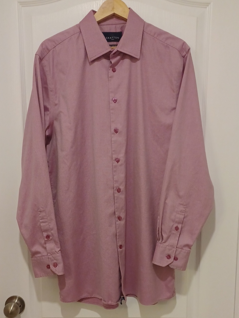 Men’s Long-Sleeve Dress Shirt - Dusty Rose